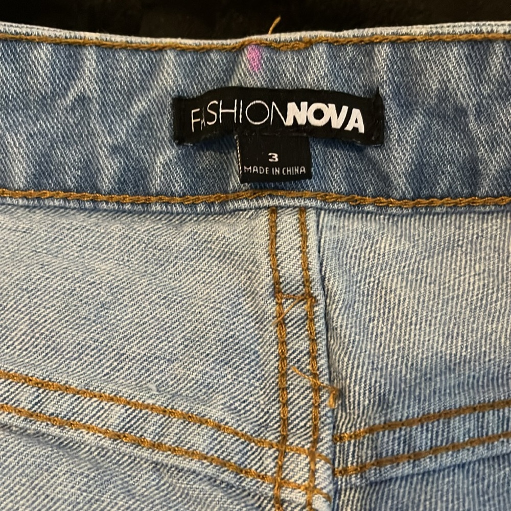 High Rise Cheeky Jean Shorts - Picture 5 of 6